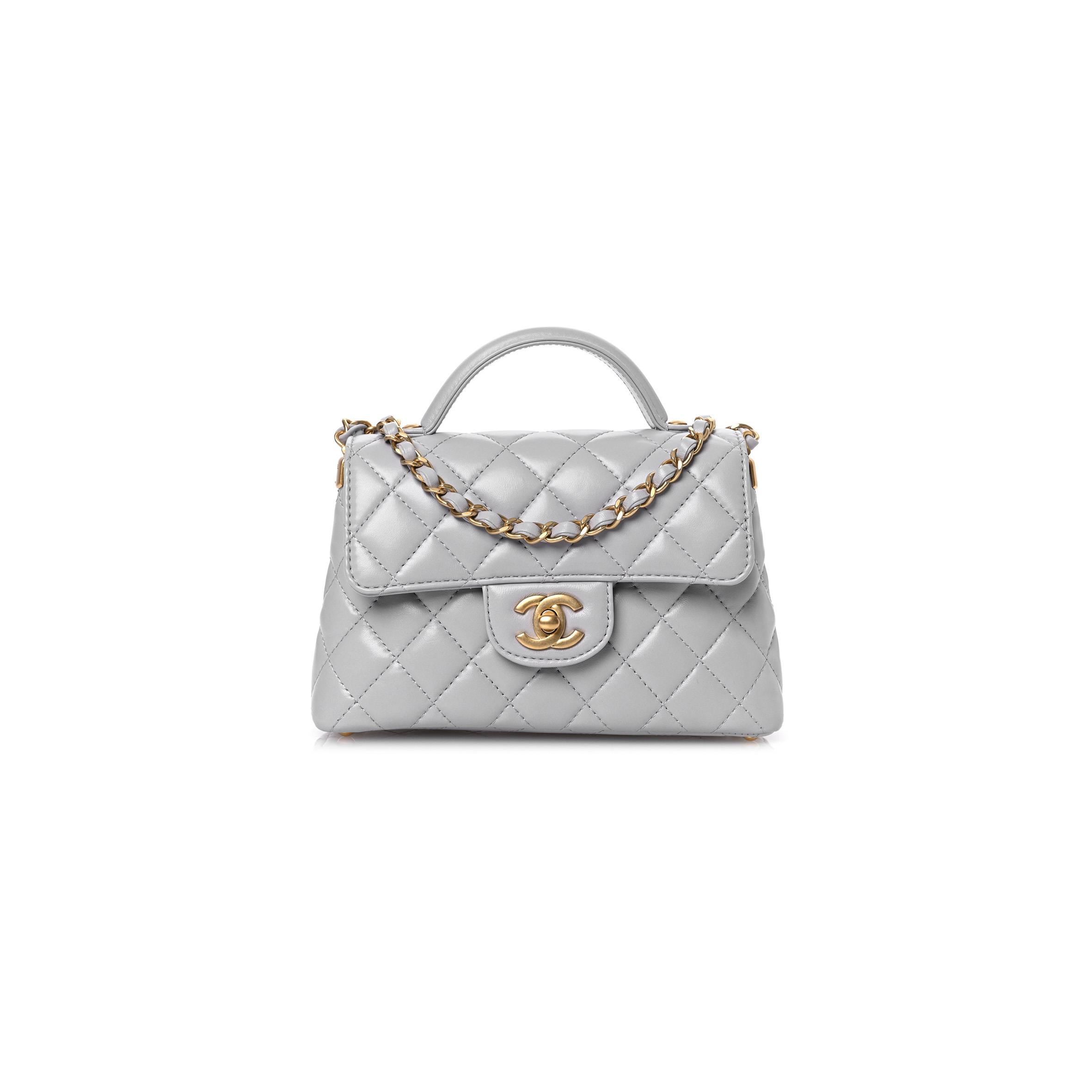 CHANEL MASTER TOP HANDLE FLAP BAG AS3467 (20*14*6cm)